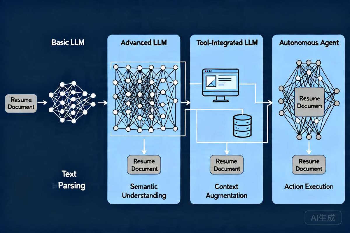 AI系统架构如何选择？从基础LLM到智能体的演进与简历筛选案例