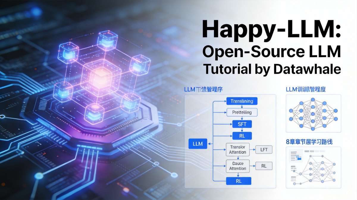 Happy-LLM是Datawhale推出的系统性大语言模型