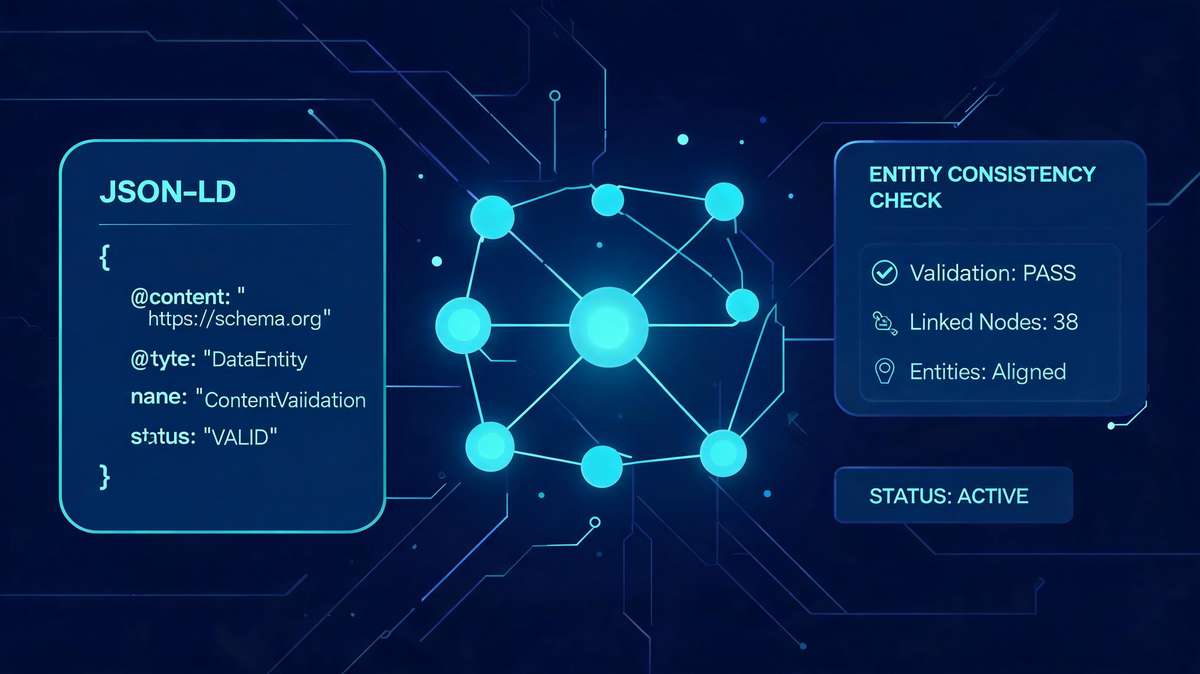 GEO优化不是堆内容：JSON-LD、链接图谱与实体一致性三步闭环