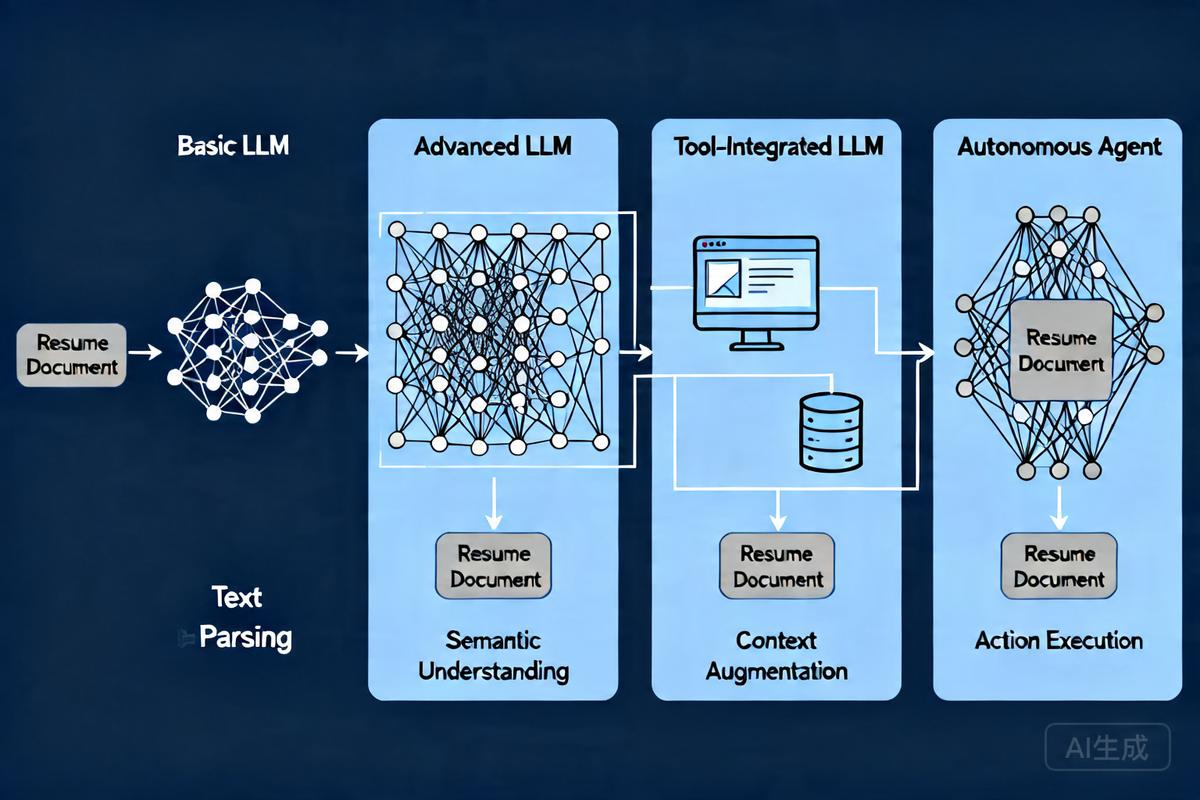 AI系统架构如何选择？从基础LLM到智能体的演进与简历筛选案例