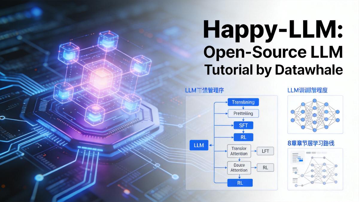 Happy-LLM是Datawhale推出的系统性大语言模型