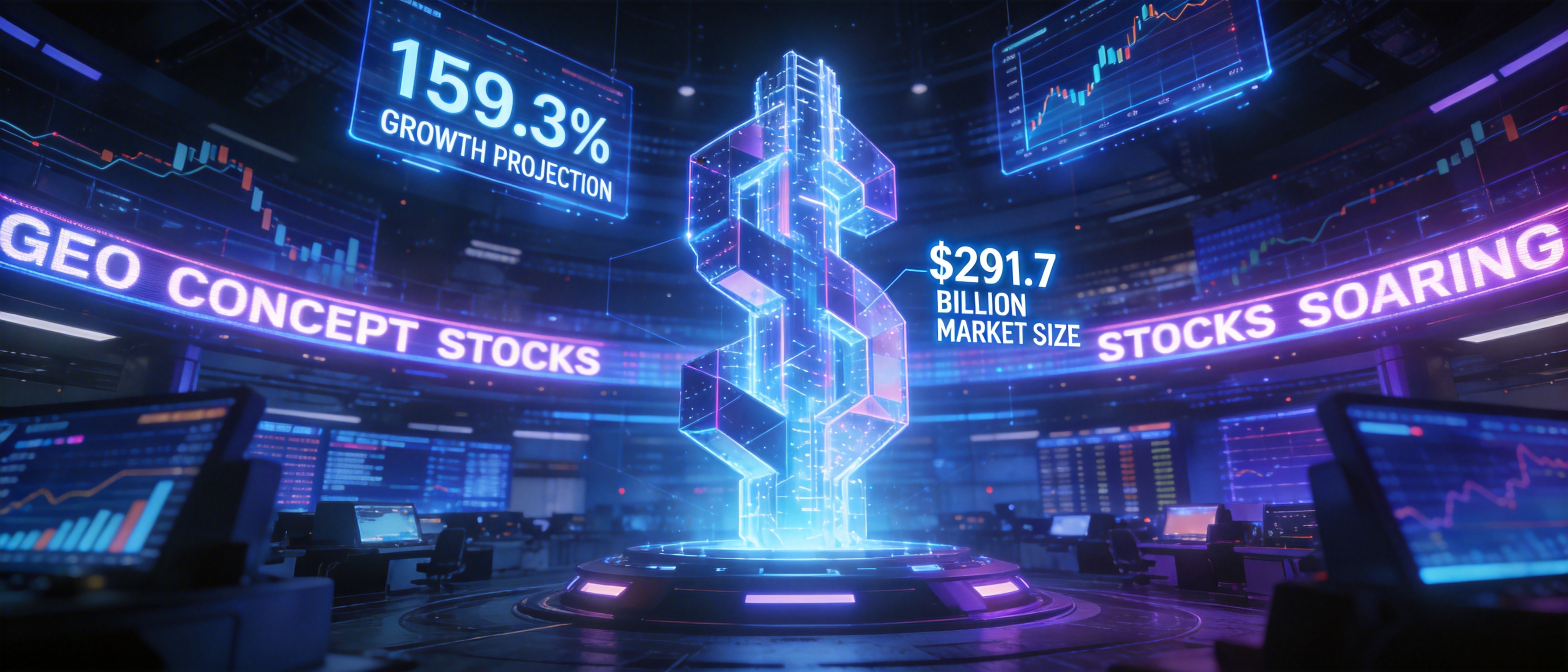 产业链的发展推动智能优化赛道在二级市场有所表现。艾媒咨询研报显示，自2025年底以来，GEO概念股持续“火热”。利欧股份（002131.SZ）七天斩获4板，蓝色光标（300058.SZ）七天股价翻倍，浙文互联（600986.SH)、易点天下(301171.SZ)连续迎来涨停，成为跨年以来最热门的板块之一。预计2026年行业将迎来高速增长，同比增速达159.3%，市场规模攀升至291.7亿美元。